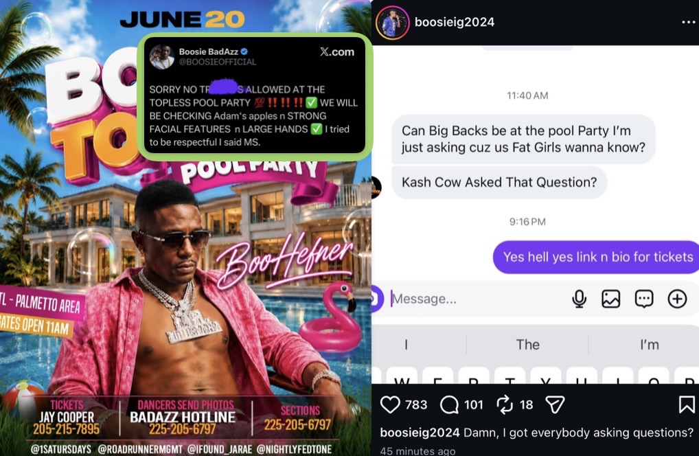 Who is allowed at Boosie’s Pool Party?!